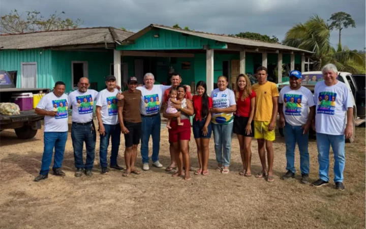 Odileida Sampaio em visita à gleba Assurini