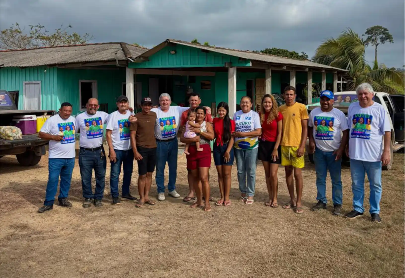 Odileida Sampaio em visita à gleba Assurini
