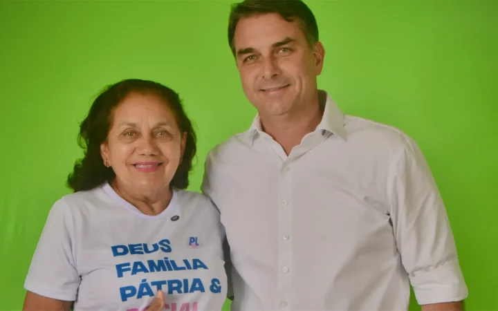 Encontro de Flávio Bolsonaro e Odileida Sampaio em Belém