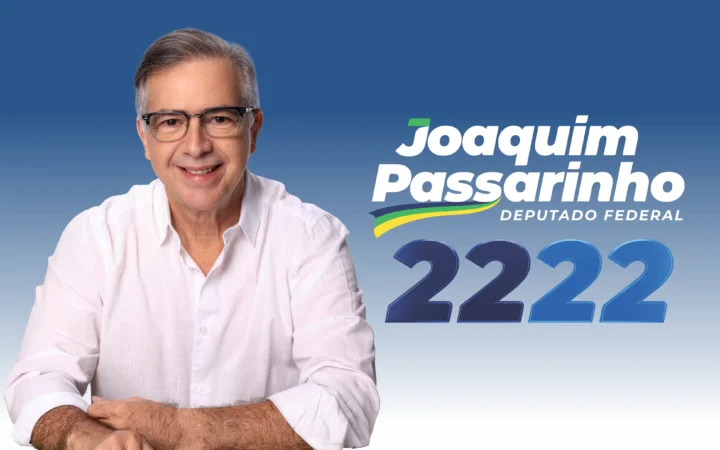 Joaquim Passarinho, candidato a deputado federal pelo PL, número 2222